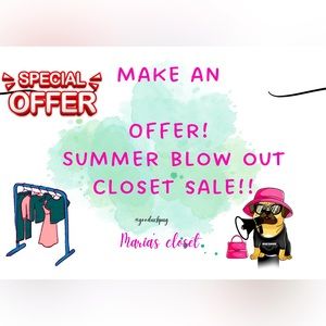 Make an offer summer sale!!! Closet clean out!!